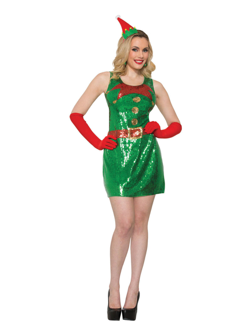 Adult Elf Sequin Dress