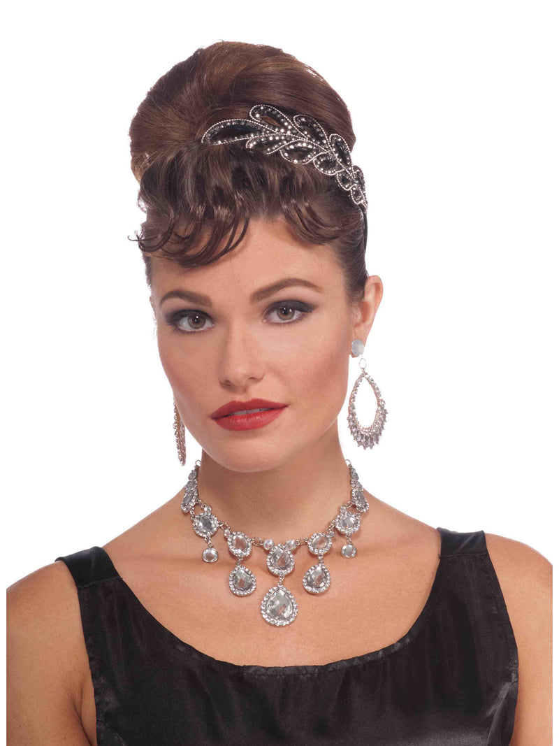 Rhinestone Necklace Vintage Costume Accessory